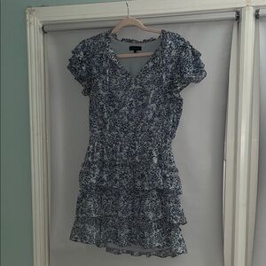 1. State Blue Floral Mini Dress